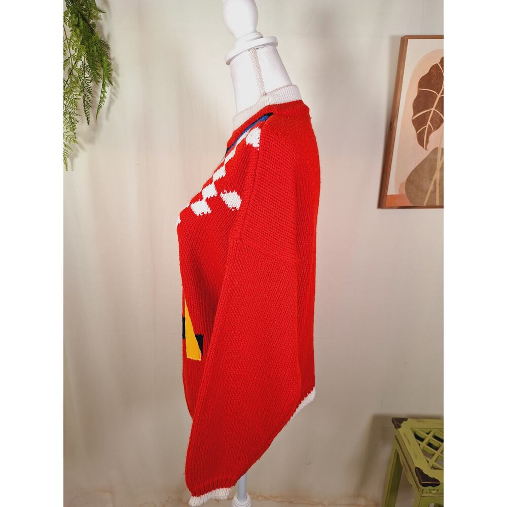 Vintage Retro Exclusive Imports Women's Multi-Colored Sweater Size Large - Picture 5 of 7